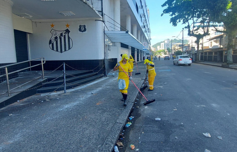 RECORD DATE NOT STATED VANDALISM-FOOTBALL-REMOTION SANTOS (SP), 7/12/2023 - VANDALISM/FOOTBALL/REMOTION - This Thursday,