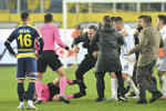 MKE Ankaragucu President Faruk Koca punches referee Halil Umut Meler