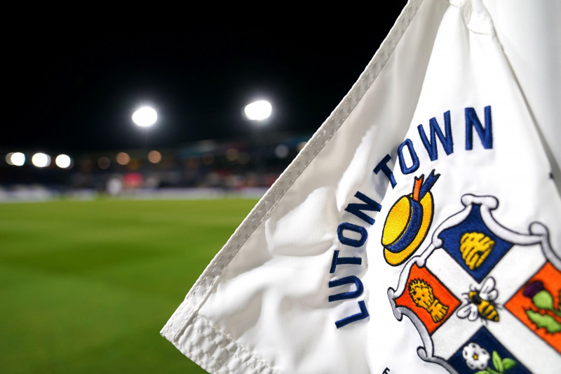 General view of a corner flag at the stadium ahead of the Premier League match at Kenilworth Road, Luton. Picture date: Tuesday December 5, 2023.