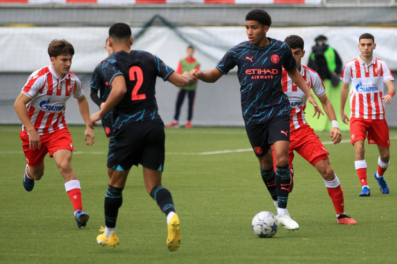 CRVENA ZVEZDA vs MANCHESTER CITY MICHAEL OKEKE, EZRA CARRINGTON football Crvena zvezda vs Manchester City Youth UEFA Cha