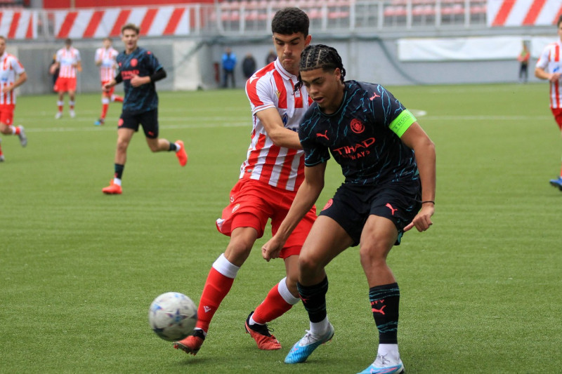 CRVENA ZVEZDA vs MANCHESTER CITY JAHMAI SIMPSON PUSEY, LUKA LECIC football Crvena zvezda vs Manchester City Youth UEFA C