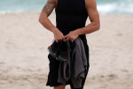 Zlatan Ibrahimovic hits the beach for some soccer on Christmas Day in Miami