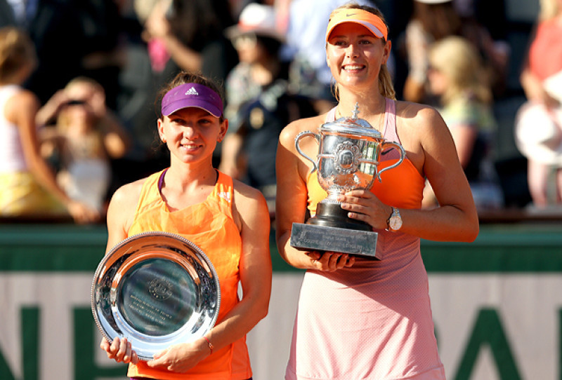 sharapova halep roland garros
