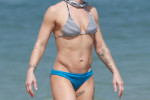 Semi-Exclusive... Pink Spends The Day On The Beach With Her Family
