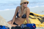 EXCLUSIVE: Tiger Woods' ex-wife Elin Nordegren looks stunning in a black lace bikini at Atlantis in the Bahamas