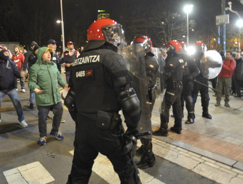Violenţe la Bilbao