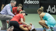 Bianca Andreescu s-a prăbuşit pe teren! Ce i-a şoptit adversarei, printre lacrimi