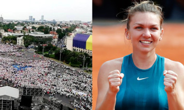 VIDEO / Reacția mulțimii din Piața Victoriei, când Simona Halep a câștigat Roland Garros