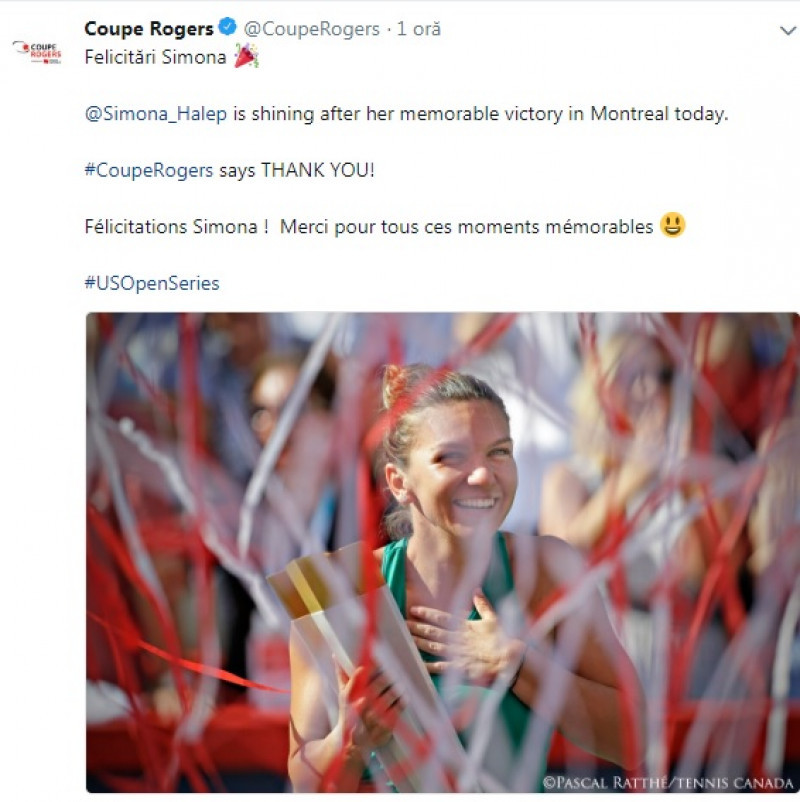 Halep Coupe Rogers