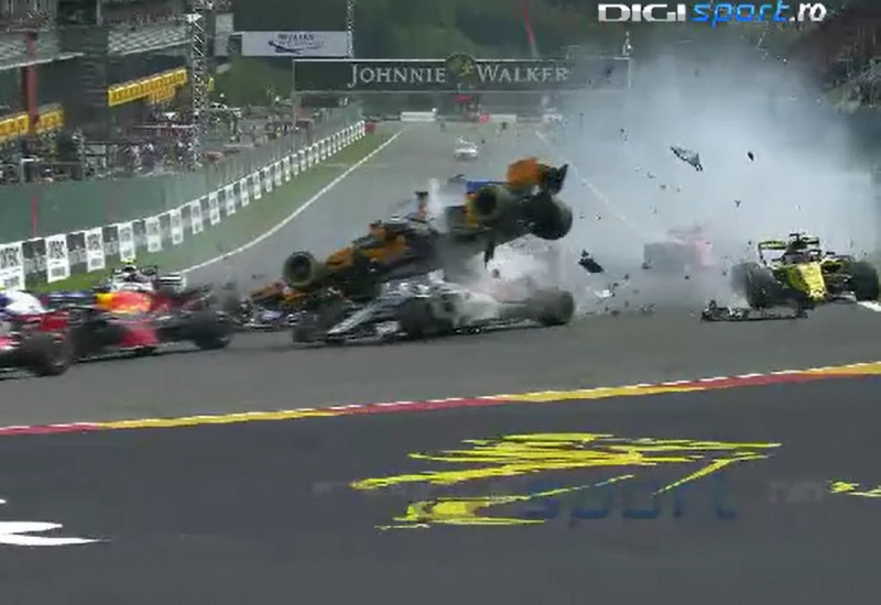 Incident F1 Belgia 2