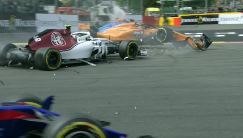 Incident F1 Belgia 7
