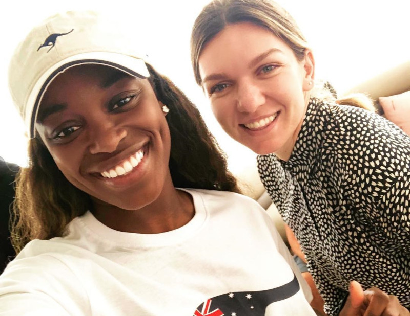 sloane stephens simona halep