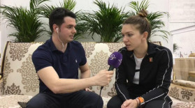 Ce i s-a întâmplat reporterului Digi Sport când a intrat în sala media, după victoria Simonei Halep