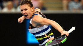 VIDEO "SI-MO-NA! Mulțimea savurează asta!" Halep a ridicat fanii în picioare