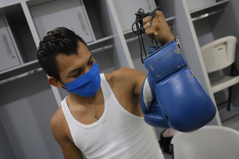 Professional Boxing Night During Coronavirus Pandemic in Managua