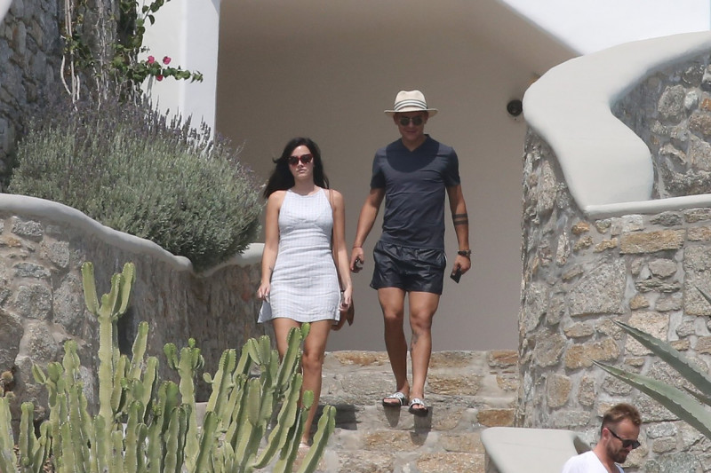 EXCLUSIVE: Juventus football player Paulo Dybala and Oriana Sabatini holidays in Mykonos