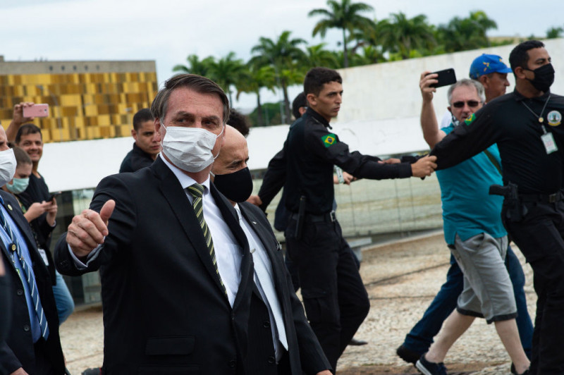 President Jair Bolsonaro Meets with Members of the Supreme Court (STF) Amidst the Coronavirus (COVID - 19) Pandemic