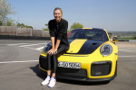 Maria Sharapova and Mark Webber Drive A Porsche 911 RT2 RS