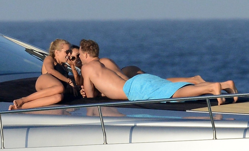 *EXCLUSIVE* **WEB MUST CALL FOR PRICING** Manuel Neuer and Nina Weiss on holiday in Formentera