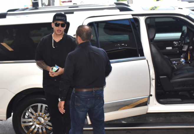 Daddy Yankee departing LMM airport in San Juan, PR