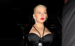 EXCLUSIVE: Christina Aguilera Arrives At 1 Oak Harpers After Party In New York City