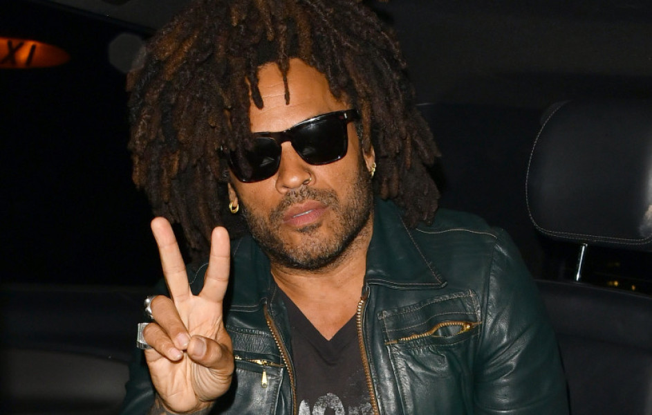 Lenny Kravitz seen arriving and leaving Annabel's club