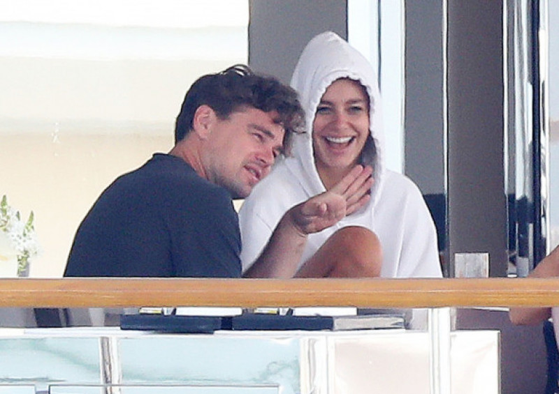 Leonardo DiCaprio having breakfast with new girlfriend Camille Morrone in Antibes