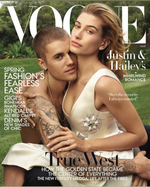 Justin Bieber Hailey Baldwin revista Vogue