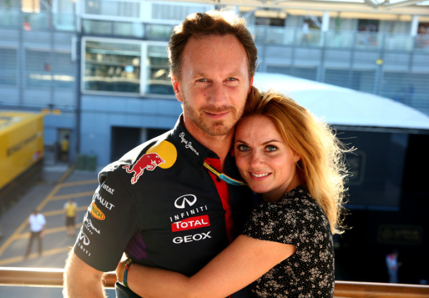 Christian Horner alături de Geri Halliwell