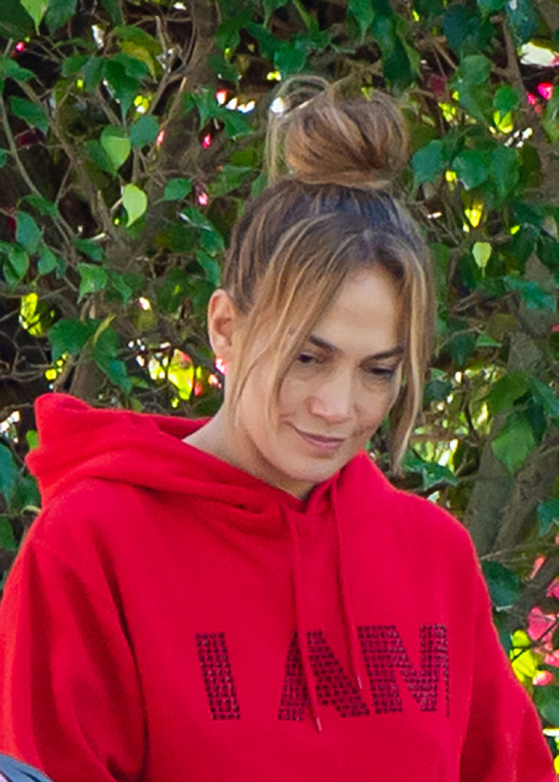 EXCLUSIVE: From Super Bowl Glamorpuss To 'Jenny From The Block'! A Dressed Down Jlo Goes Casual In Her Miami Neighborhood.