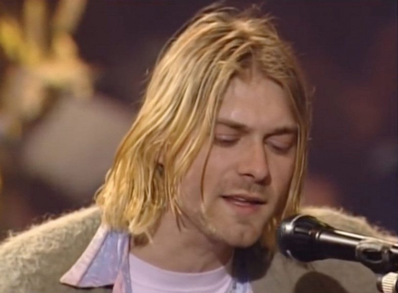 Kurt Cobain's tatty green sweater from his iconic MTV Unplugged performance set to sell for $300,000 dollars