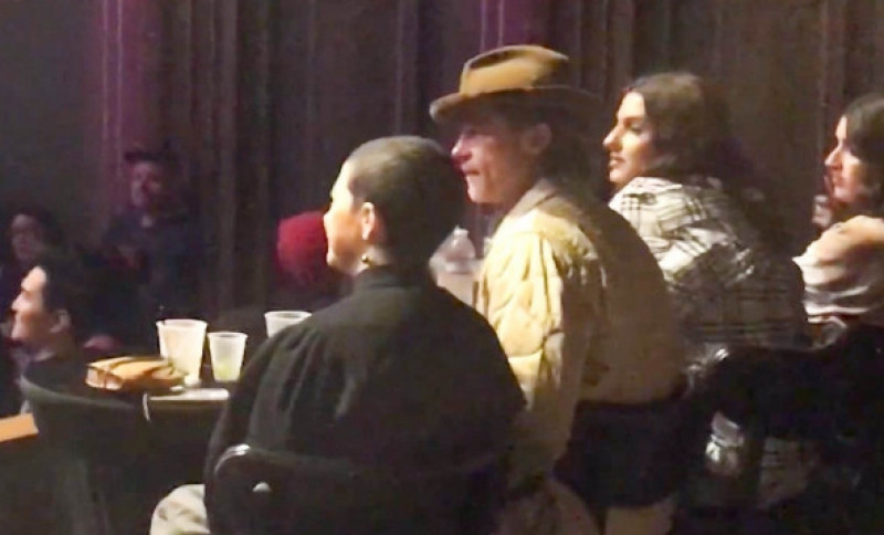 *PREMIUM-EXCLUSIVE* Brad Pitt Watches Thundercat Show Next to Mystery Woman in L.A.