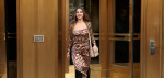 Singer Selena Gomez is seen wearing a Maxi dress outside Z100 radio station in New York City