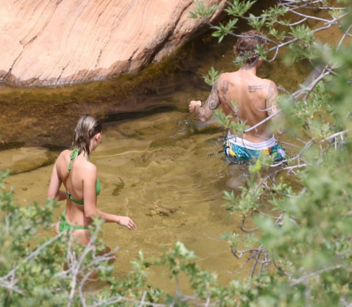 Justin Bieber și Hailey Baldwin, în Utah. Foto: Profimedia