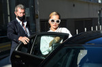*EXCLUSIVE* The British Singer Rita Ora oozes style spotted leaving her hotel during Milan Fashion Week, Italy.