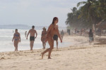 *PREMIUM-EXCLUSIVE* Lourdes Leon wears an itty bitty bikini during a getaway to Tulum with her boyfriend, Jonathan Puglia **WEB EMBARGO UNTIL 11:30 AM EST ON FEBRUARY 3, 2021**
