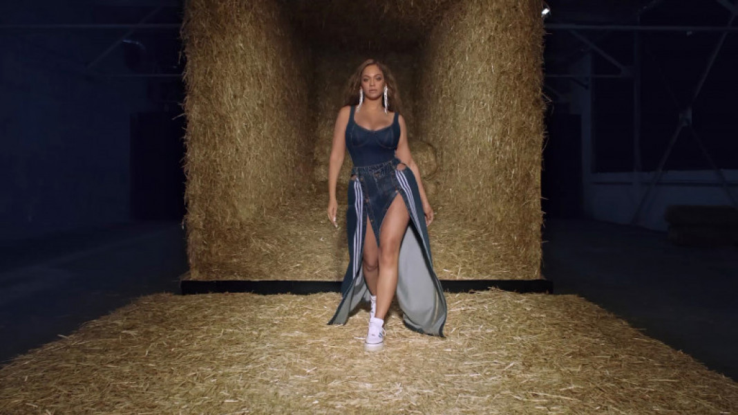 Beyonce promotes her new Ivy Park Rodeo clothing with adidas
