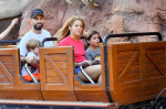 EXCLUSIVE: Shakira and her boyfriend Gerard Pique enjoy a day at Disneyland with their kids