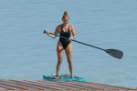 *PREMIUM-EXCLUSIVE* Jennifer Lopez goes paddle-boarding in Turks and Caicos Islands**WEB EMBARGO UNTIL 11:45am PST ON 1/8/2021*