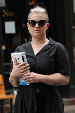 Kelly Osbourne spotted in Soho with a friend