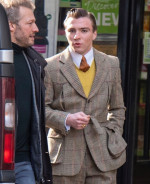 *EXCLUSIVE* **NO MAIL ONLINE OR ANY OTHER UK SITES** *STRICTLY NOT AVAILABLE FOR ANY SUBSCRIPTION DEALS* Rocco Ritchie shows off his retro fashion sense out in Mayfair.