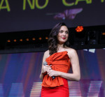 *EXCLUSIVE* Gal Gadot channels Wonder Woman at a CCXP panel in Sao Paulo!