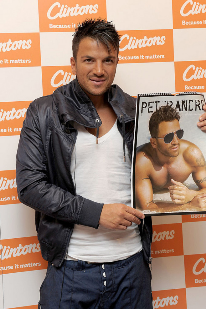Peter Andre Signs Copies Of His 2012 Calendar