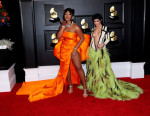 Musical talent pose on the red carpet at the 63rd Annual Grammy Awards show in downtown Los Angeles, Los Angeles Convention Center, Los Angeles, California, United States - 14 Mar 2021