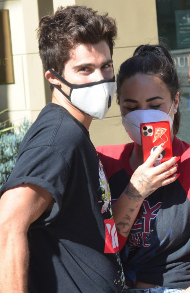 Demi Lovato and fiancee Max Ehrich spotted out in Beverly Hills, Ca for the first time since getting engaged
