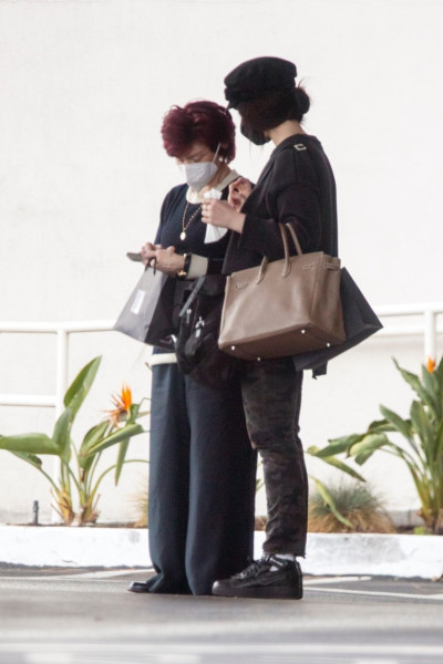 *EXCLUSIVE* Sharon Osbourne and daughter Aimee go shopping at Saks Fifth Avenue