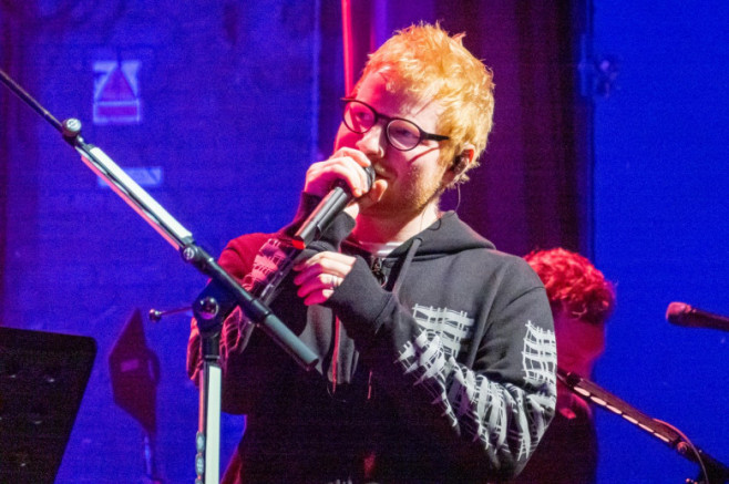 **UK PAPERS/WEB OUT. MAGS OK.** Ed Sheeran Comes Out Of Retirement To Sing With Snow Patrol In His Home Town Of Ipswich