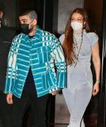 Gigi Hadid and Zayn Malik are dressed to the nines for Gigi's 26th birthday celebration