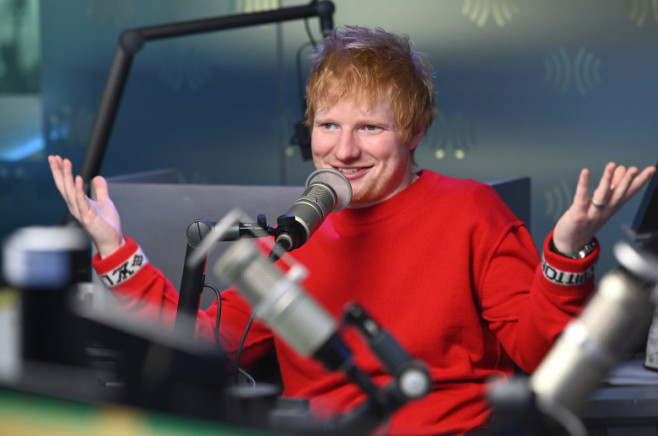 Ed Sheeran Visits The SiriusXM Studios In New York City