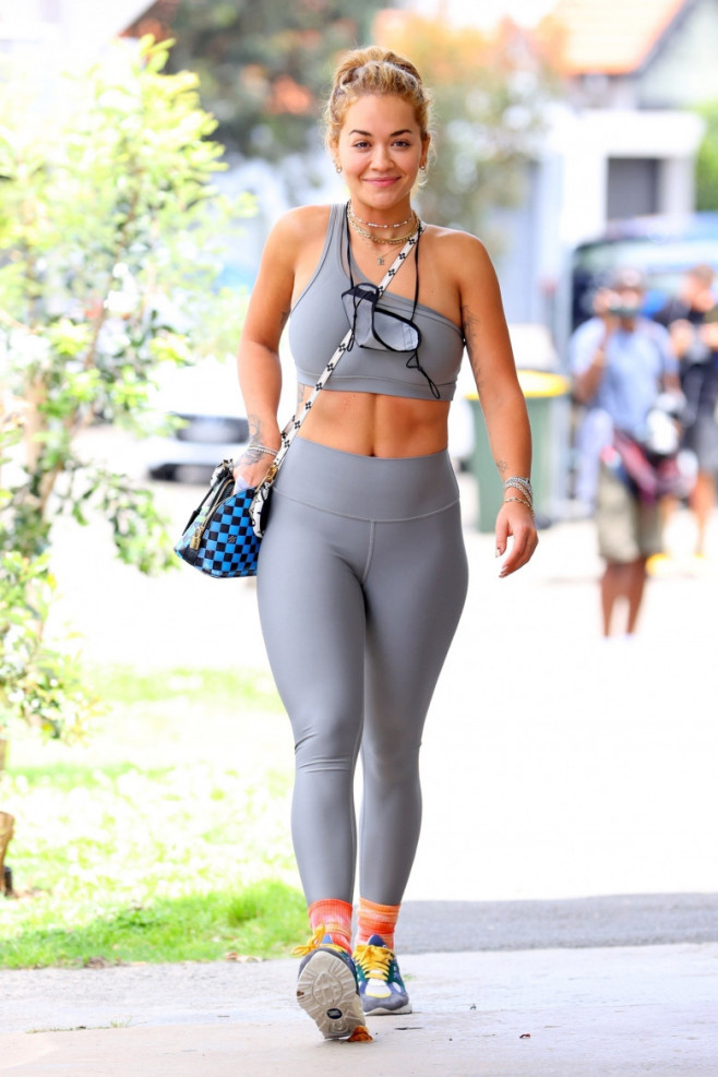 *EXCLUSIVE* Rita Ora and her sister Elena Ora step out wearing workout gear in Sydney